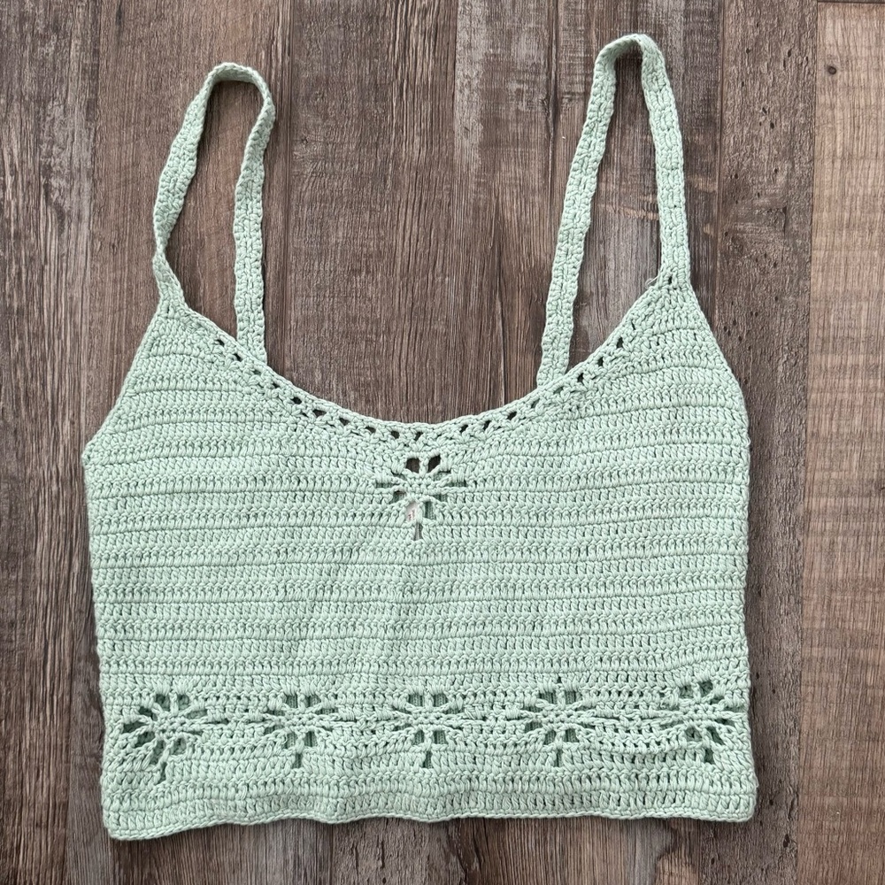 Free People Crotchet Crop Top